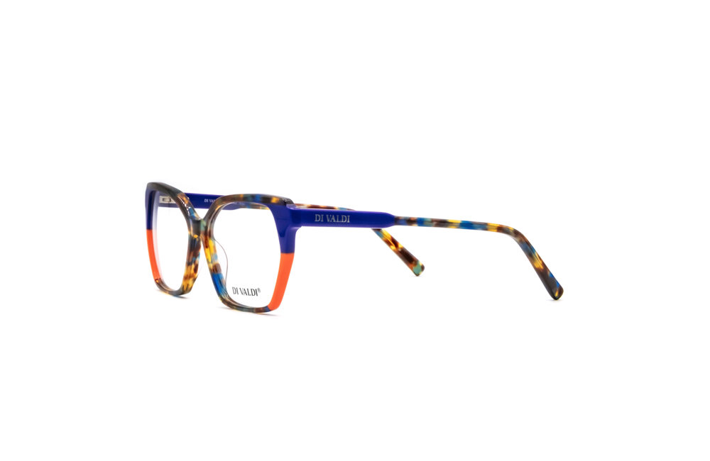 DIVALDI OPT DVO8274 Eyeglasses 010 DEMI BROWN BLUE & ORANGE 54mm