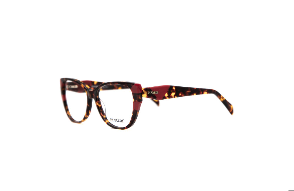 DIVALDI OPT DVO8229 Eyeglasses 030 DEMI BROWN&RED 54mm