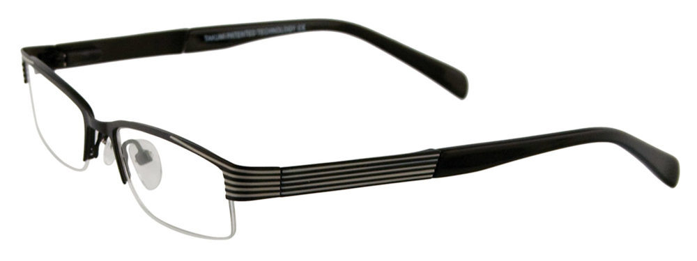 TAKUMI T9925 Eyeglasses 090 Satin Black & White 47mm