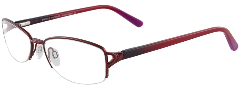 EASYCLIP EC294 Eyeglasses 030 Satin Red 54mm