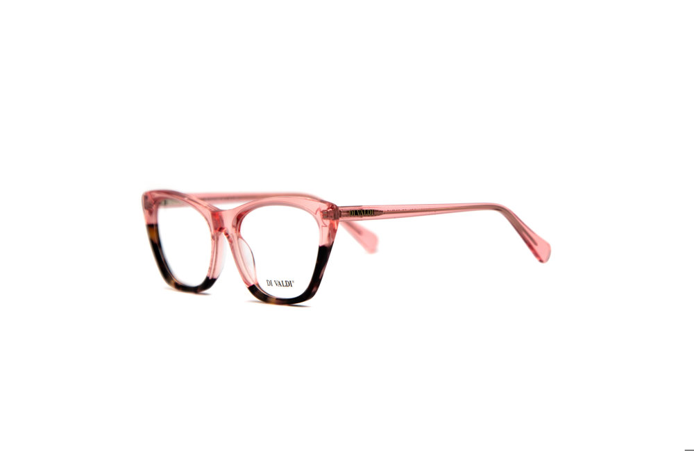 DIVALDI OPT DVO8231 Eyeglasses 035 CLEAR PINK+DEMI BROWN BOTTOM 53mm