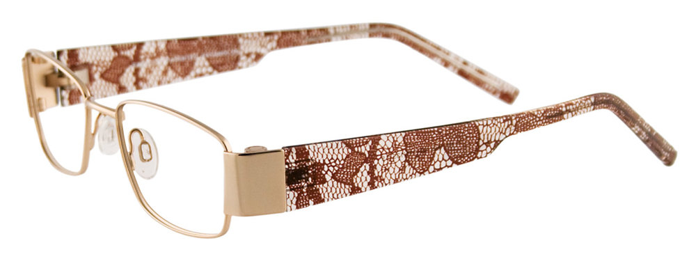 EASYCLIP EC255 Eyeglasses 015 Satin Gold 47mm