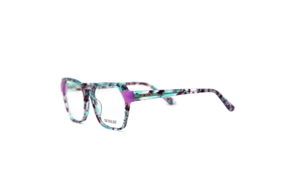 DIVALDI OPT DVO8225 Eyeglasses 080 DEMI BLUE PURPLE 53mm