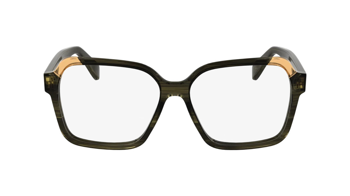 Longchamp LO2763 Eyeglasses 224 Striped Dark Brown/Orange 55mm