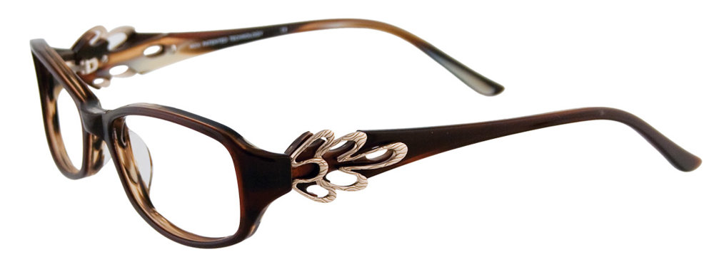 MDX MAGNETIC S3260 Eyeglasses 010 Dark Brown & Light Gold 51mm