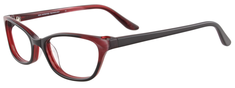 MDX MAGNETIC S3283 Eyeglasses 090 Black & Marbled Red 48mm