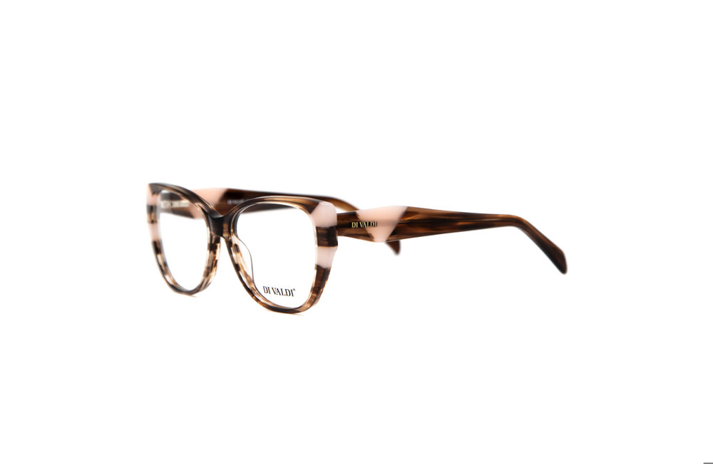 DIVALDI OPT DVO8229 Eyeglasses 010 DEMI BROWN& CREAM PINK 54mm
