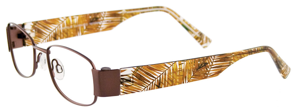 EASYCLIP EC253 Eyeglasses 010 Satin Brown 47mm