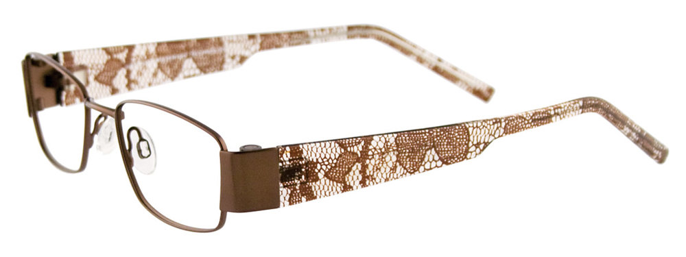 EASYCLIP EC255 Eyeglasses 010 Satin Brown 47mm