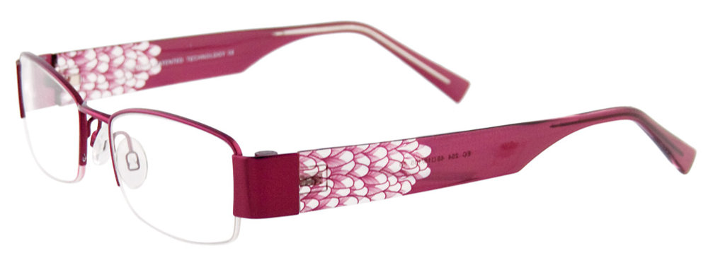 EASYCLIP EC254 Eyeglasses 030 Satin Cranberry 48mm