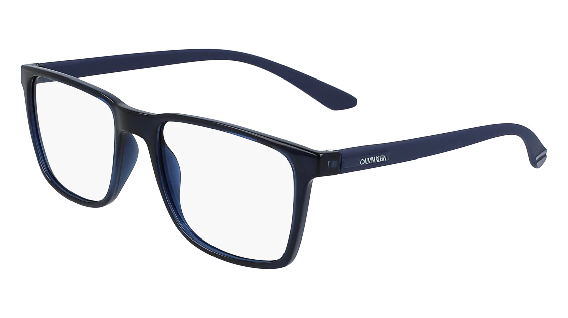 Calvin Klein CK19573 Eyeglasses 405 Crystal Blue 54mm
