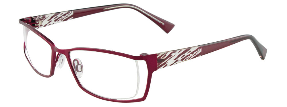 EASYCLIP EC289 Eyeglasses 030 Satin Dark Red 52mm