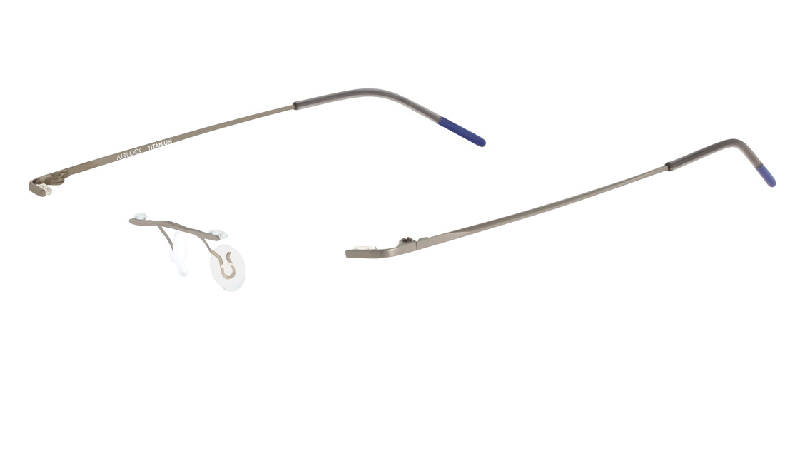 Airlock Wisdom Chassis CHASSIS Eyeglasses 046 Satin Silver mm