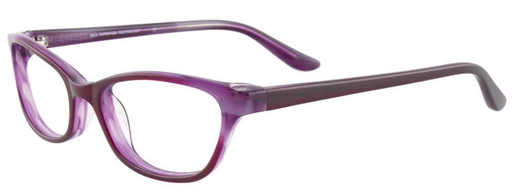 MDX MAGNETIC S3283 Eyeglasses 080 Dark Purple & Marbled Mauve 48mm