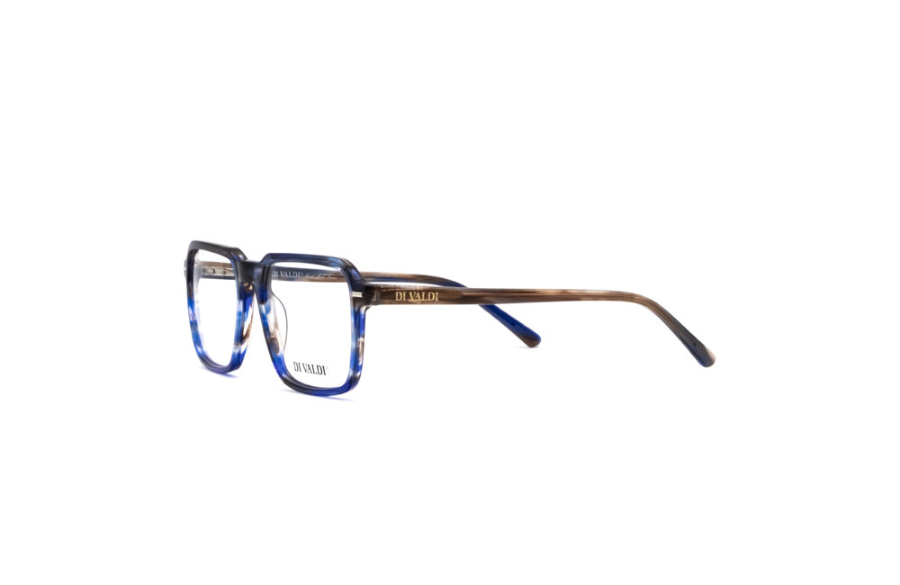 DIVALDI OPT DVO8273 Eyeglasses 050 BLUE GREY & BROWN 54mm