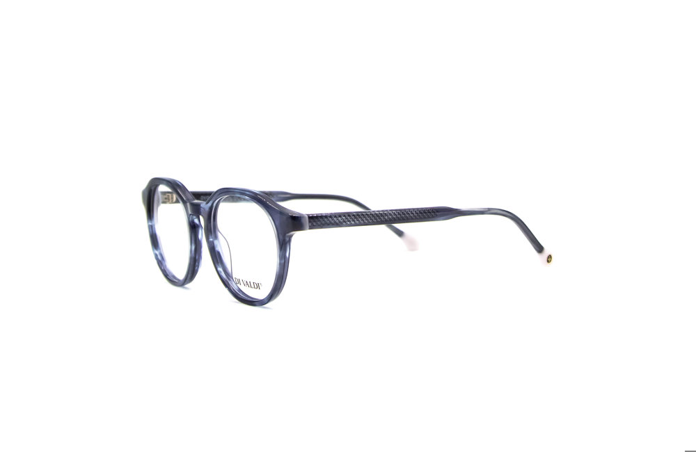DIVALDI OPT DVO8251 Eyeglasses 050 BLUE &WHITE END TIPS 49mm