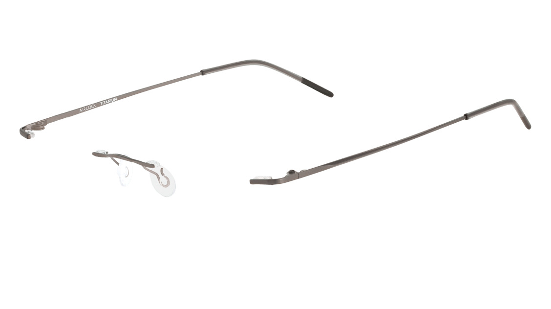 Airlock Wisdom Chassis CHASSIS Eyeglasses 033 Satin Gunmetal mm