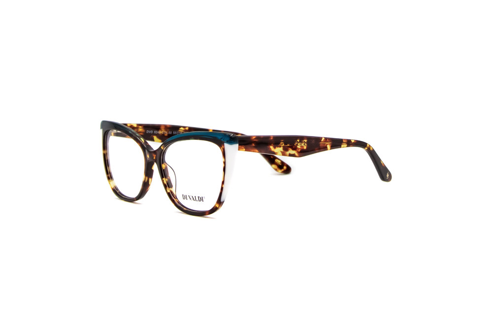 DIVALDI OPT DVO8242 Eyeglasses 050 BLUE & DEMI BROWN 55mm