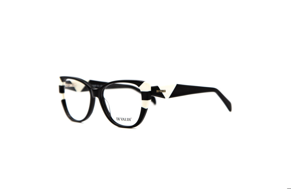 DIVALDI OPT DVO8229 Eyeglasses 090 BLACK & CREAM 54mm