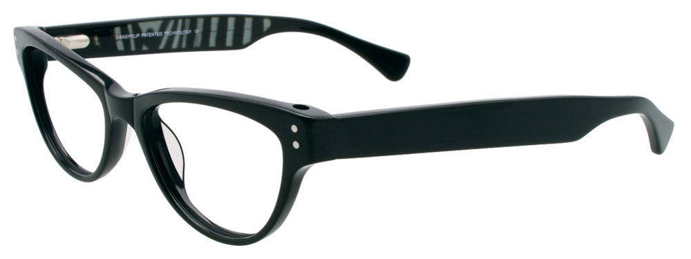 EASYCLIP EC312 Eyeglasses 090 Black 51mm