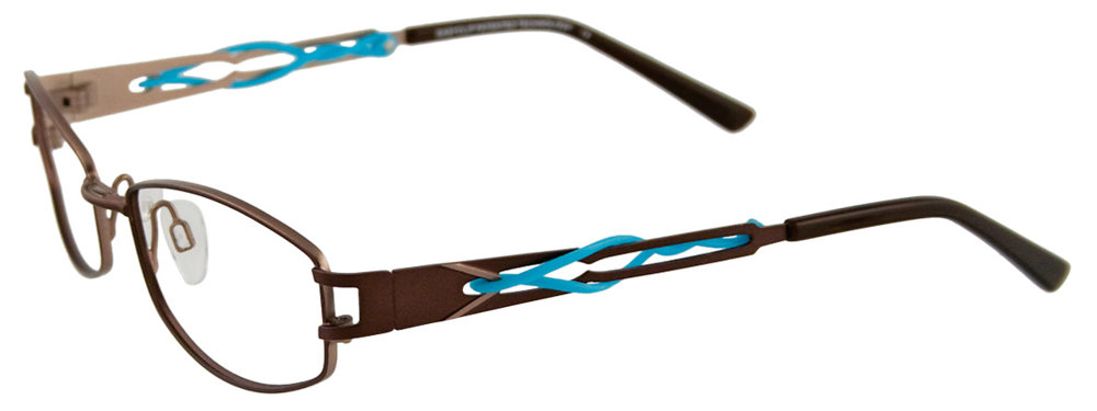 EASYCLIP EC250 Eyeglasses 010 Satin Dark Brown 52mm