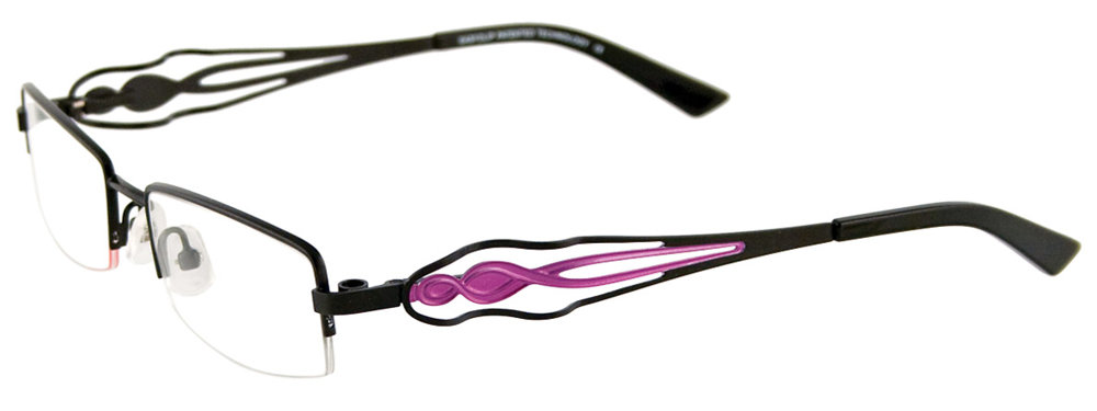 EASYCLIP EC252 Eyeglasses 090 Satin Black & Pink 50mm