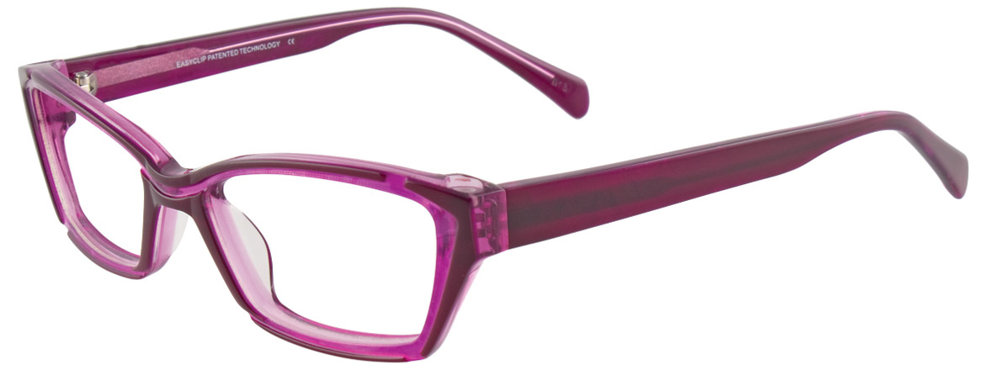 EASYCLIP EC293 Eyeglasses 080 Pink & Purple 51mm