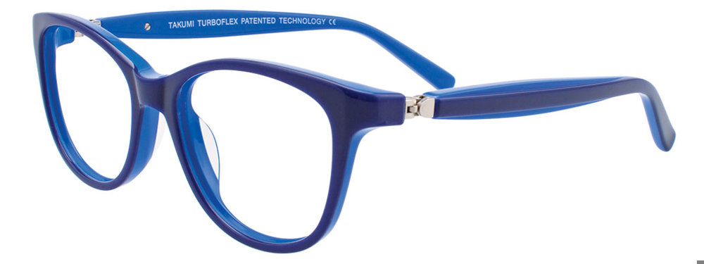 TAKUMI TK1044 Eyeglasses 050 Dark Blue & Blue 46mm