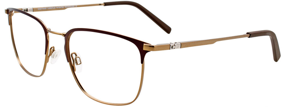 EASYTWIST ET995 Eyeglasses 010 Matt Dark Brown & Matt Gold 53mm