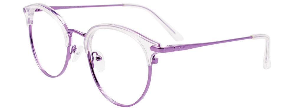 I CHILL C7038 Eyeglasses 080 Shiny Purple & Crystal 50mm