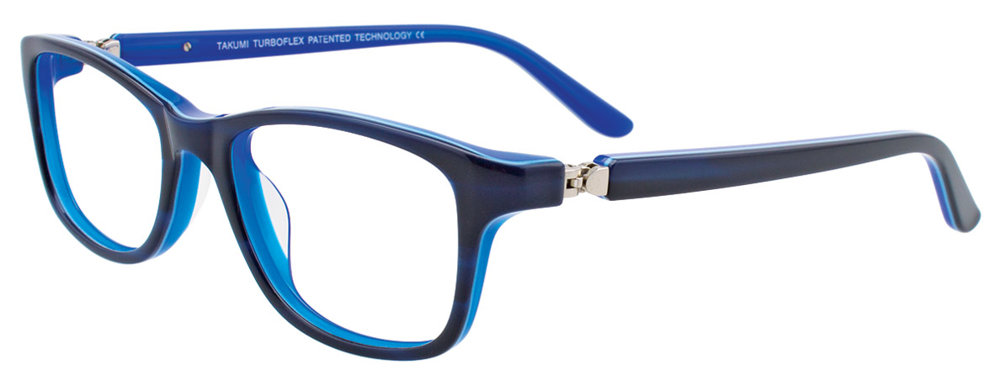 TAKUMI TK1045 Eyeglasses 050 Dark Blue & Blue 46mm