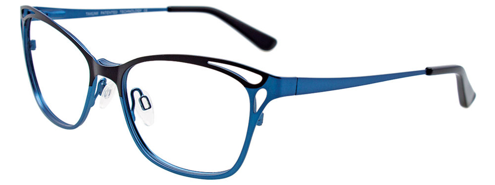 TAKUMI TK1058 Eyeglasses 050 Satin Black & Blue 51mm
