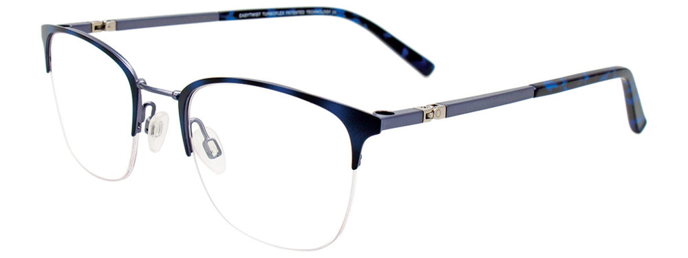 TWIST&CLIP CT268 Eyeglasses 050 Matt Demi Blue & Steel Blue 50mm
