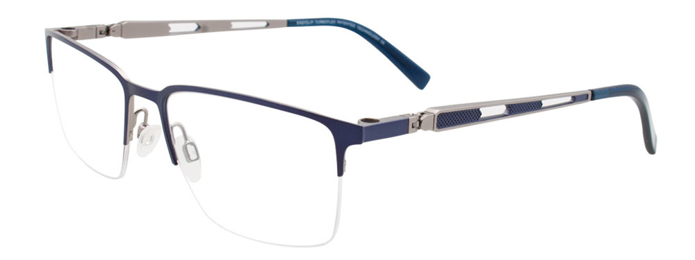 EASYCLIP EC459 Eyeglasses 050 Matt Blue & Steel 54mm
