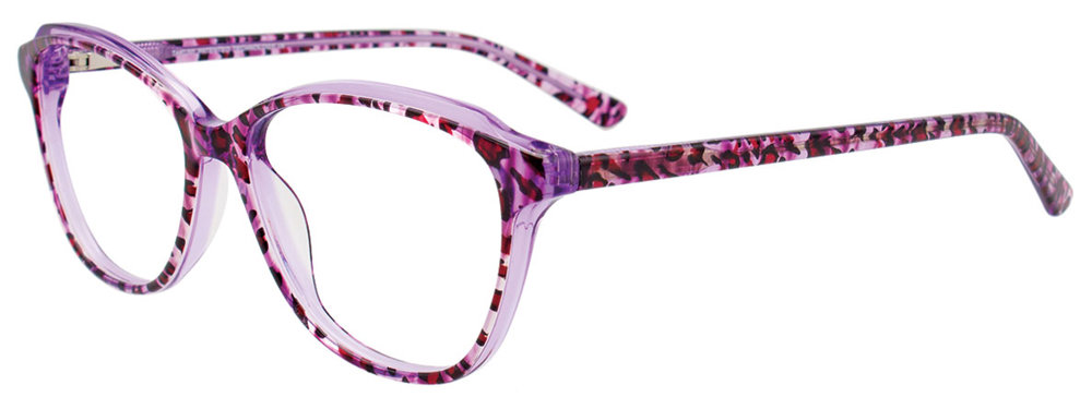 TAKUMI TK1126 Eyeglasses 080 Purple Crystal with animal print 53mm