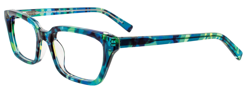 EASYCLIP EC424 Eyeglasses 060 Green Marbled 50mm