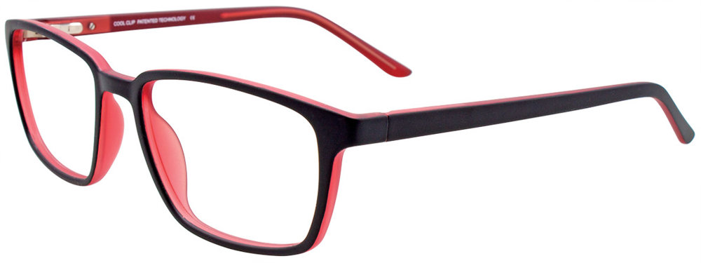 COOLCLIP CC843 Eyeglasses 090 Black & Red 54mm