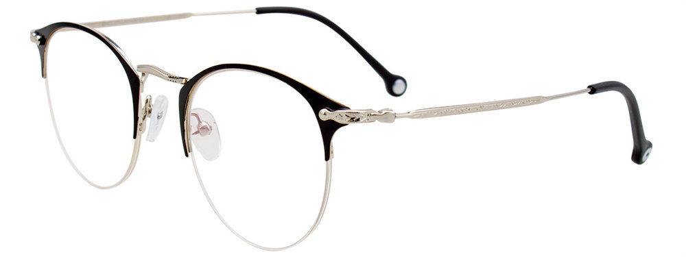 I CHILL C7023 Eyeglasses 090 Black & Silver 46mm