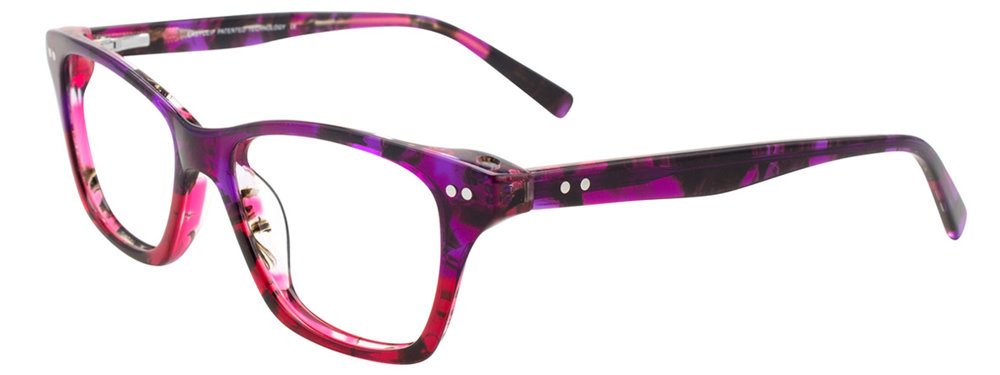 EASYCLIP EC453 Eyeglasses 030 Pink & Purple 49mm