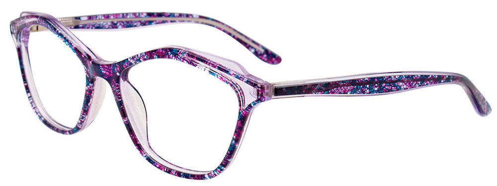 PARADOX P5074 Eyeglasses 080-Purple-&-Blue-&-Crystal 52mm