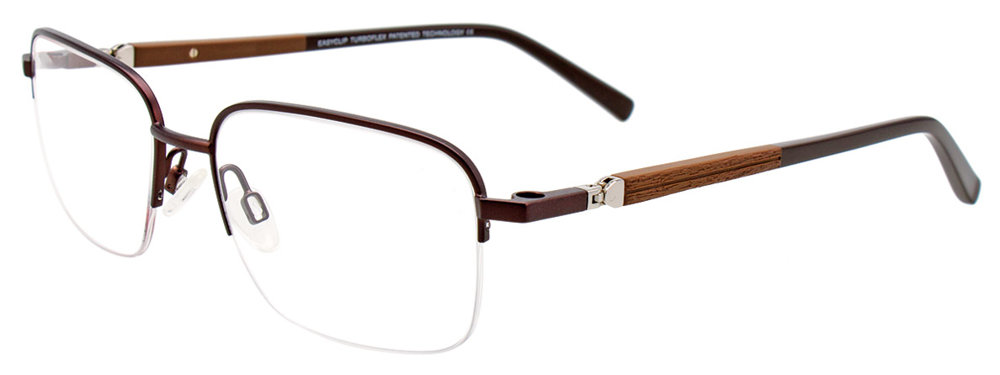 EASYCLIP EC468 Eyeglasses 010 Satin Dark Brown 53mm