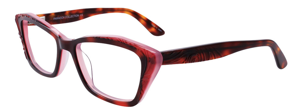 PARADOX P5021 Eyeglasses 030 Demi Red & Pink 52mm