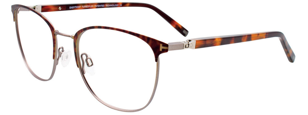 EASYTWIST ET994 Eyeglasses 010 Matt Brown Camo & Steel 52mm