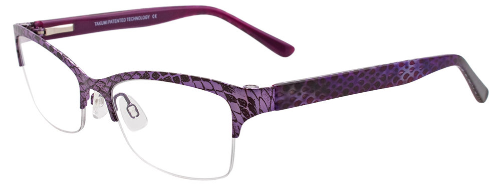 TAKUMI TK972 Eyeglasses 080 Light & Dark Purple 53mm