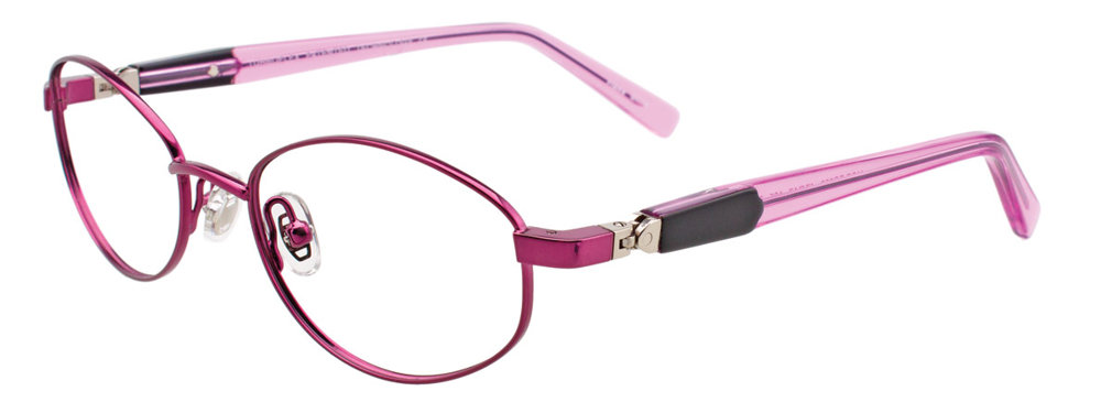 EASYCLIP EC399 Eyeglasses 030 Shiny Dark Pink 47mm