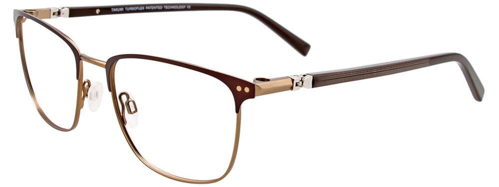 TAKUMI TK1101 Eyeglasses 010 Matt Brown & Gold 54mm