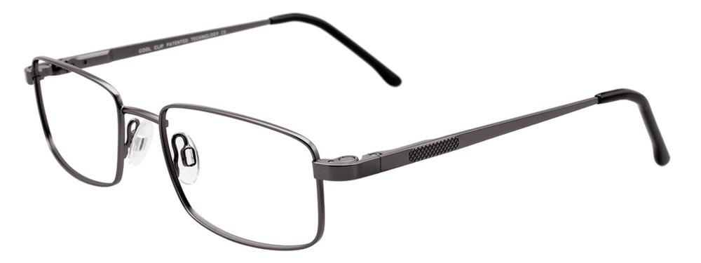 COOLCLIP CC834 Eyeglasses 020 Satin Steel 49mm