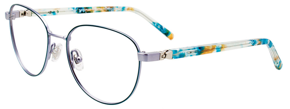 EASYTWIST ET9000 Eyeglasses 060 Satin Teal & Light Steel Blue 48mm