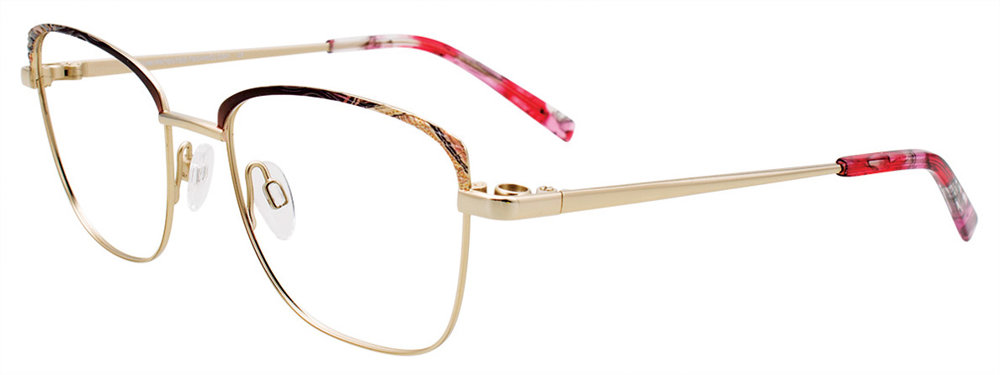 TAKUMI TK1118 Eyeglasses 010 Burgundy & Shiny Gold 52mm