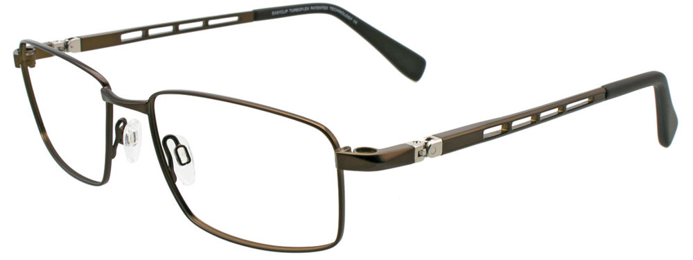 EASYCLIP EC371 Eyeglasses 010 Satin Golden Brown 55mm